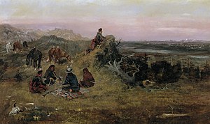 Charles Marion Russell - The Piegans preparing to Steal Horses from the Crows.jpg