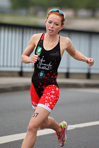 Charlotte McShane placing 25th at the Grand Prix opening in Dunkirk, 2013. CharlotteMcShane Dunkerque26052013a.JPG