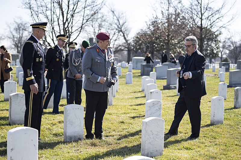 File:Chief of Staff of the Germany Army Lieutenant General Alfons Mais participates in an Army Full Honors Wreath-Laying Ceremony at the Tomb of the Unknown Soldier at Arlington National Cemetery on February 1, 2024 - 31.jpg