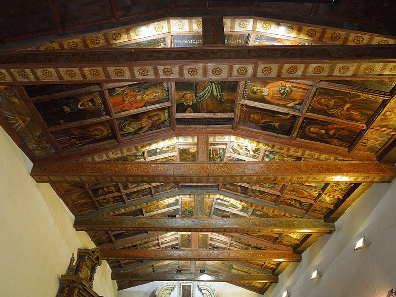 File:Chiesa di San Bartolomeo di Villa Popolo (TE) - soffitto ligneo.jpg