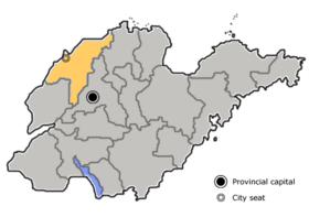 Localização de Dezhou