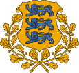 Heraldiska leoparder i Englands och Estlands vapen.