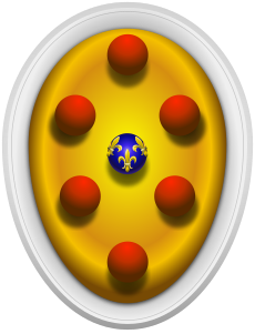 Coat of arms of Piero il Gottoso (type 2).svg