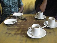 Coffee in Coffee house, college street in Kolkata.JPG