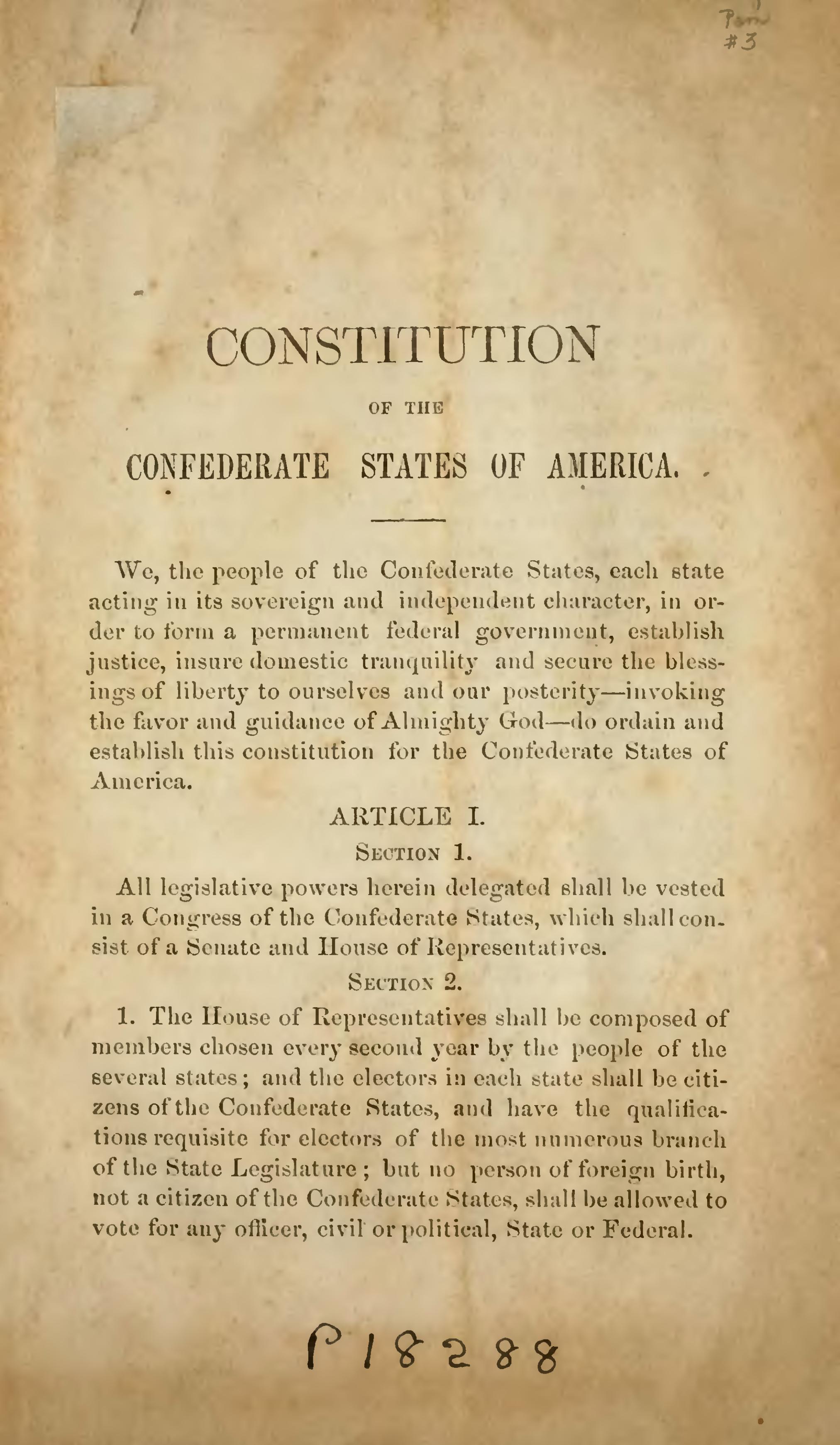 Page Constitution Of The Confederate States Of America Djvu 3 Wikisource The Free Online Library