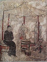 Cooking, mural from Tomb in Aohan, Liao Dynasty.jpg