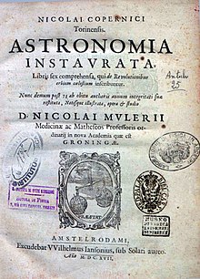 De revolutionibus orbium coelestium, 1617