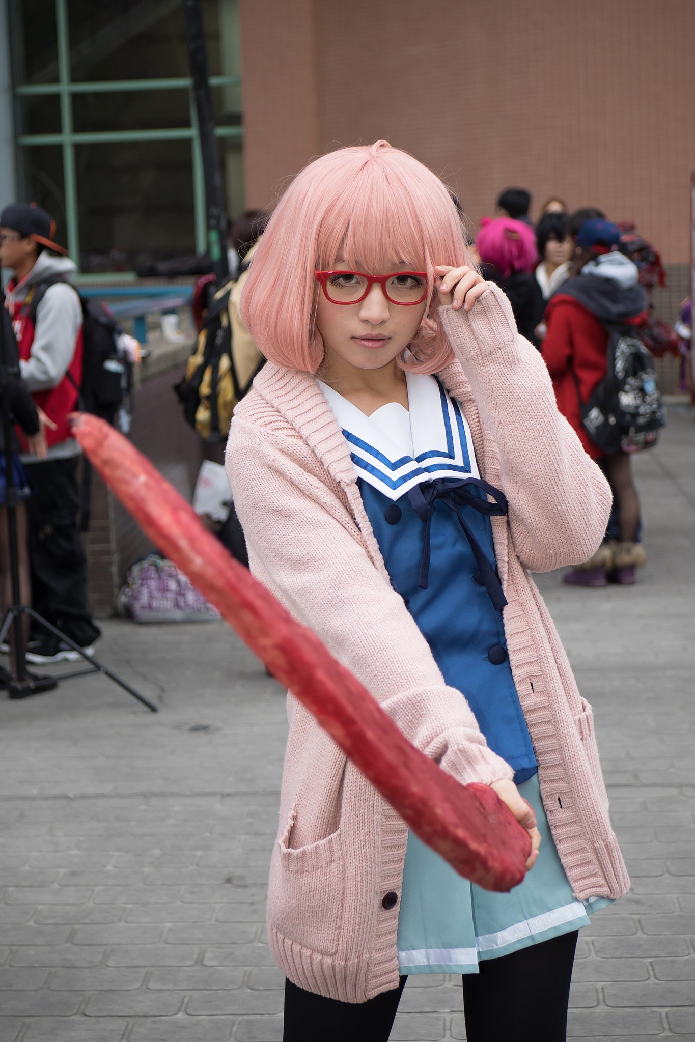 File:Cosplayer of Mirai Kuriyama, Beyond the Boundary at CWT38 20141213.jpg  - Wikimedia Commons