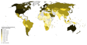 Kişi başına nominal GSMH'ye göre ülkelerin listesi için küçük resim