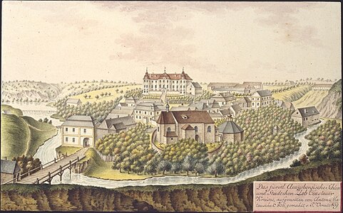 Château de Žleby en 1809, par Joann Venuto.