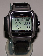Datalink USB dress edition with a WristApp installed to display time in analog digital format Datalink USB Analog Digital.JPG