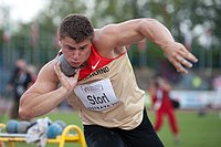 David Storl, später dreimal Europameister und zweimal Weltmeister, kam auf den vierten Platz