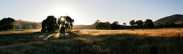 Рассвет у ручья Свифта в штате Виктория, Австралия