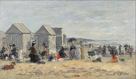 Deauville, scène de plage, 1887 Collection privée, Vente 2018