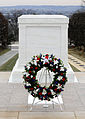 Tomb of the Unknown Soldier with a wreath displayed