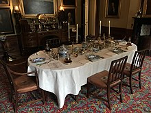 The dining room Dining table, National Trust for Scotland, Georgian House, Edinburgh.jpg