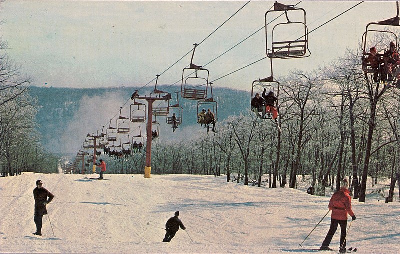 File:Double chair lift, Mount Ski Ski Area, Holyoke, Massachusetts (c. 1969).jpg