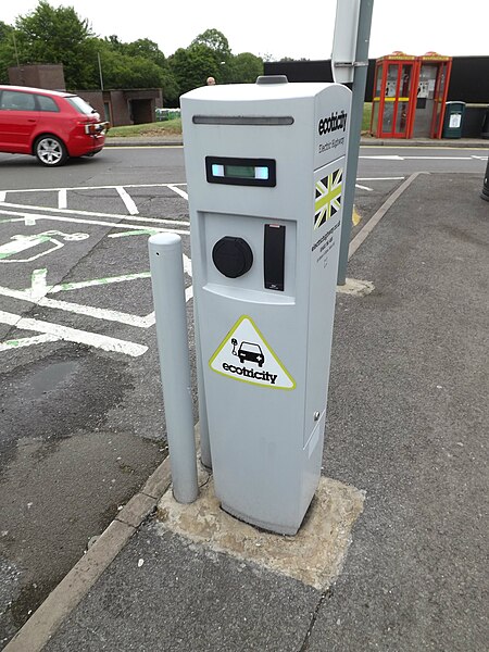 File:Ecotricity Charging Point at Membury Service Area - geograph.org.uk - 4564215.jpg