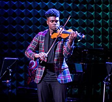 Hardy performing at Joe's Pub for a 2019 Juneteenth Celebration concert in NYC.