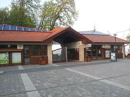 Entrance to the beach of Balatongyörök