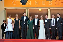 Photo de l'équipe du film Elle au festival de Cannes 2016