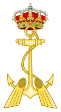 Emblema della Marina spagnola Combat Divers.svg