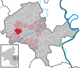 Läget för Erbes-Büdesheim i Landkreis Alzey-Worms