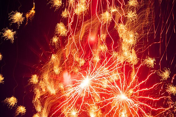 Burning Nightsky, Fireworks in Germany