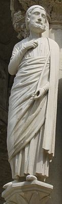 Статуя Филиппа Юрпеля в Шартрском соборе