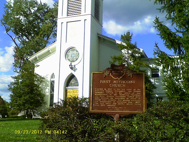 Milford First United Methodist Church, the first Methodist class in the Northwest Territory and Ohio.