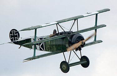 Fokker Dr.I triplane replica Fokker DR1 at Airpower11 18.jpg