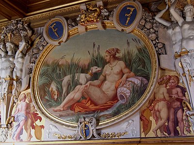 Lukisan karya Rosso Fiorentino di Galeri Francis I (1533–1539).