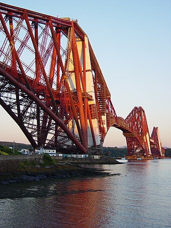 The Forth Railway Bridge is a cantilever bridge over the Firth of Forth in eastern Scotland.