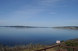 Fox Island on the left