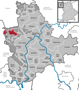 Kaart van Frammersbach