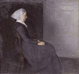 Frederikke Hammershøi, the artist's mother (1886)