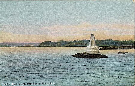 Fuller Rock Light postcard