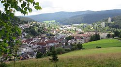 Furtwangen gezien vanuit het noorden