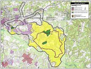 Map of Gaines' Mill Battlefield core and study areas by the American Battlefield Protection Program Gaines' Mill Battlefield Virginia.jpg