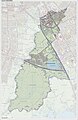 Carte topographique de la commune (2020).