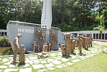 Hungnam Evacuation Memorial at Geoje POW camp. Geoje HuengNam Retreat Memorial Tower.jpg