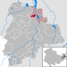 Kaart van Gerstenberg