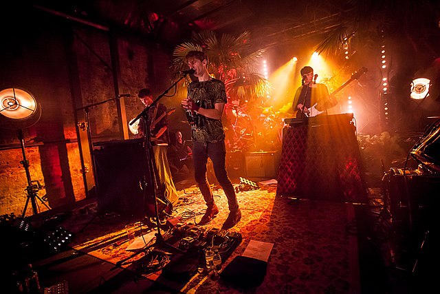 Glass Animals performing in 2014.