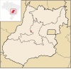 Location of Guaraíta in Goiás