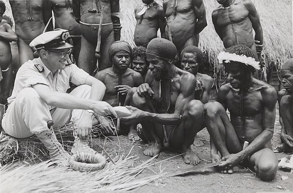 Dutch officer in Baliem Valley, 1958