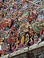 Gopurams of the Madurai Meenakshi Temple, Madurai, Tamil Nadu, India (2009) 10.jpg