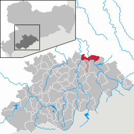 Kaart van Grünhainichen