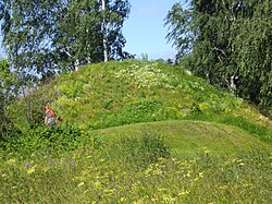 Storhög 25-30 meter i diameter