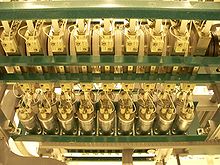 Power capacitors for higher power snubbing in a thyristor electronic control for HVDC transmission at Hydro-Quebec fulfill the same snubber functions as film snubbers, but belong to the family of power capacitors HQ - Poste Outaouais 3.jpg