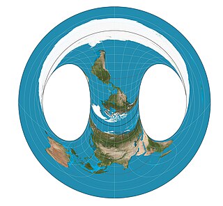 <span class="mw-page-title-main">Hammer retroazimuthal projection</span> Retroazimuthal map projection